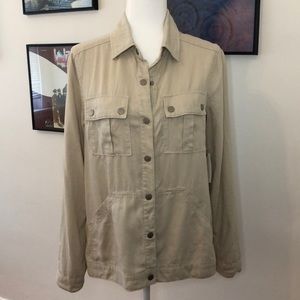 Anthro Level 99 Linen Jacket